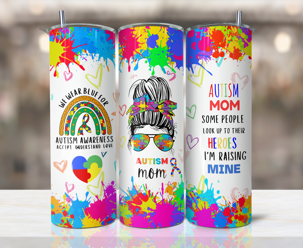 Autism  Mom Tumbler