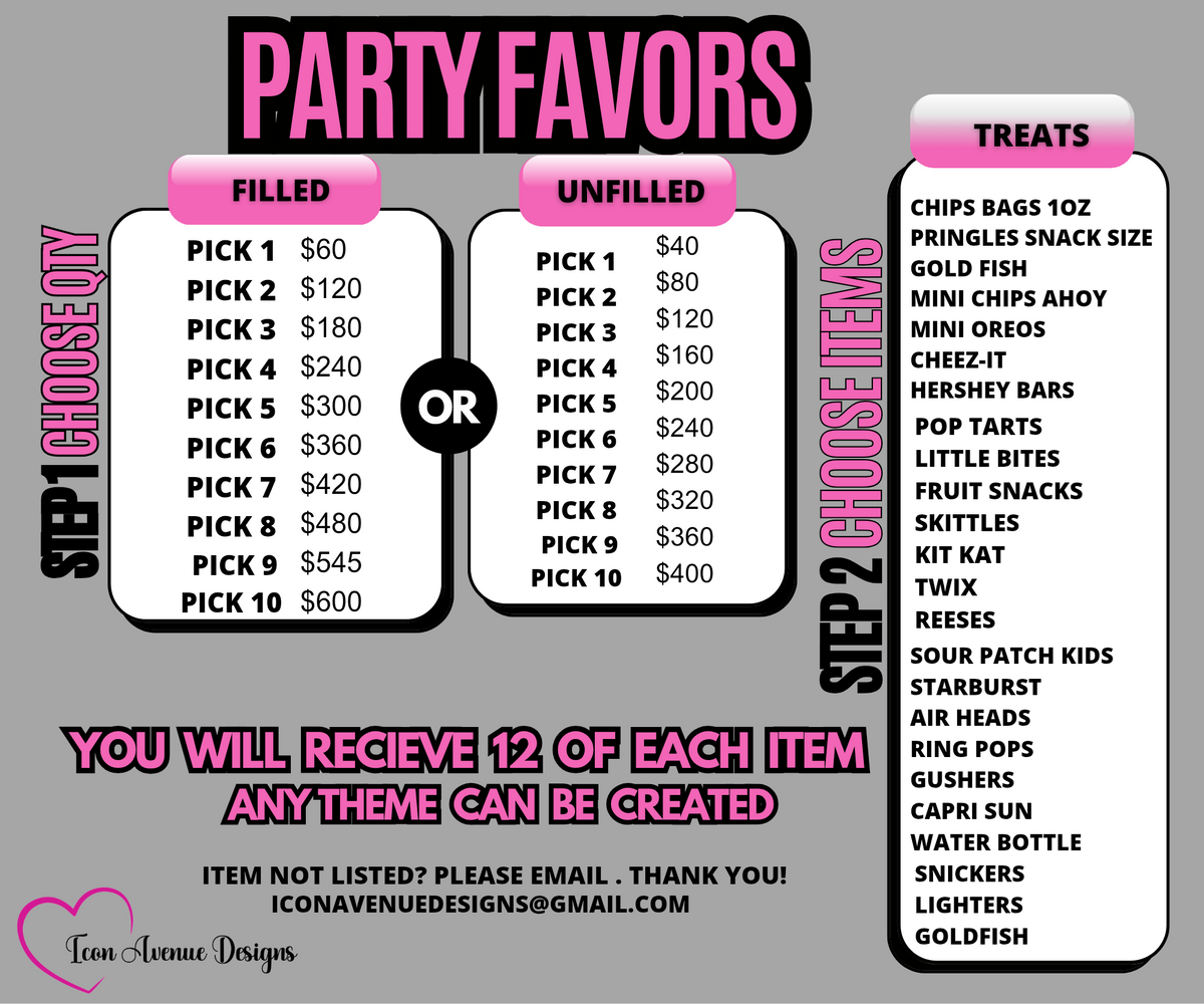 Custom Party Treats