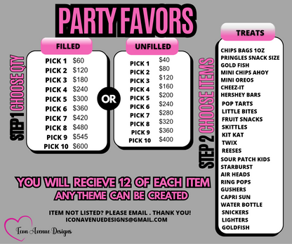 Custom Party Treats