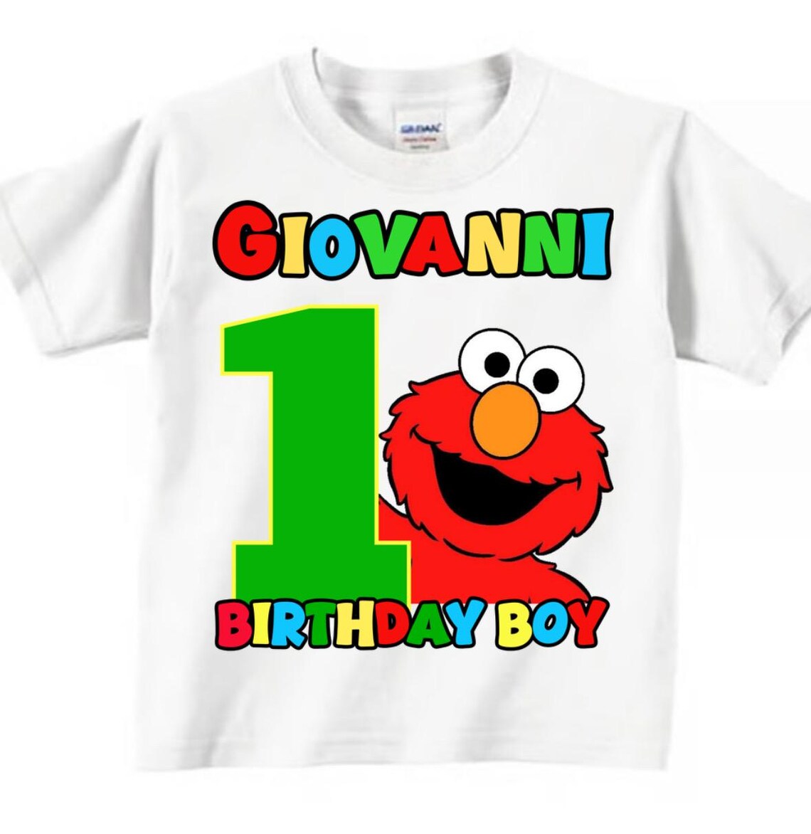 Personalized Elmo Birthday Shirt