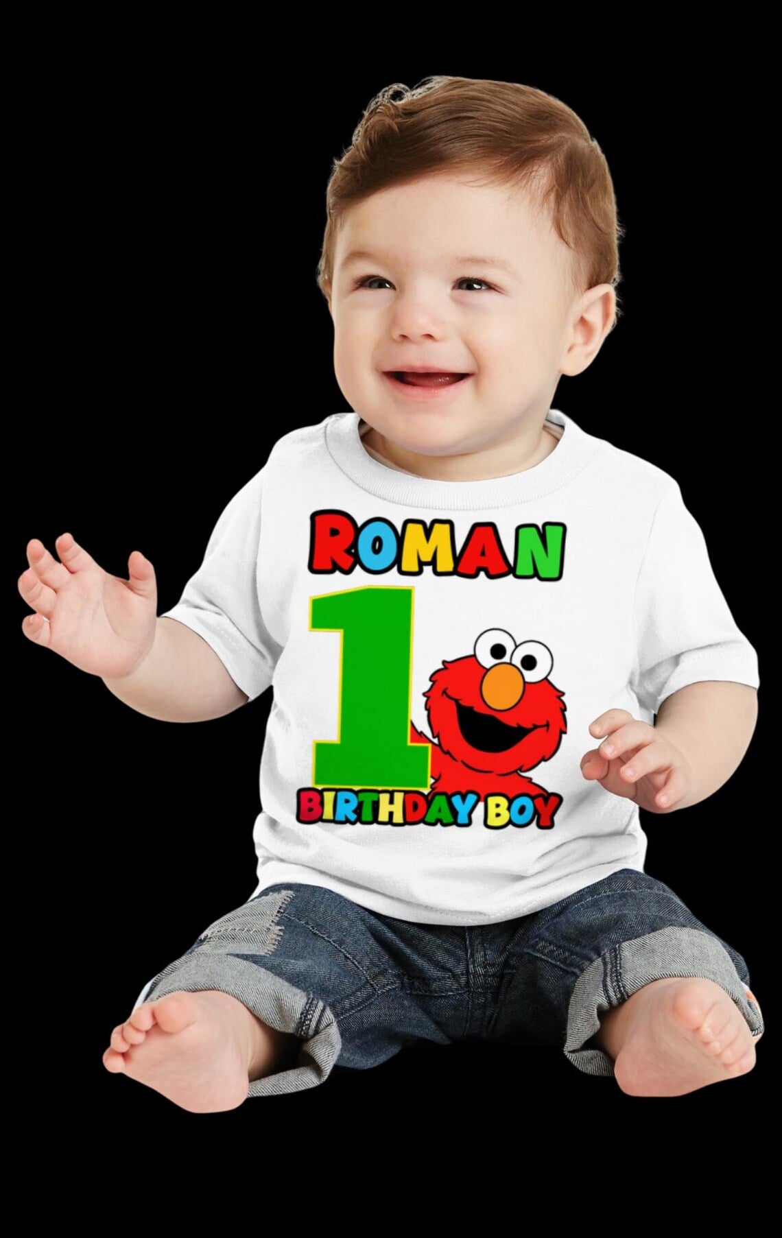 Personalized Elmo Birthday Shirt