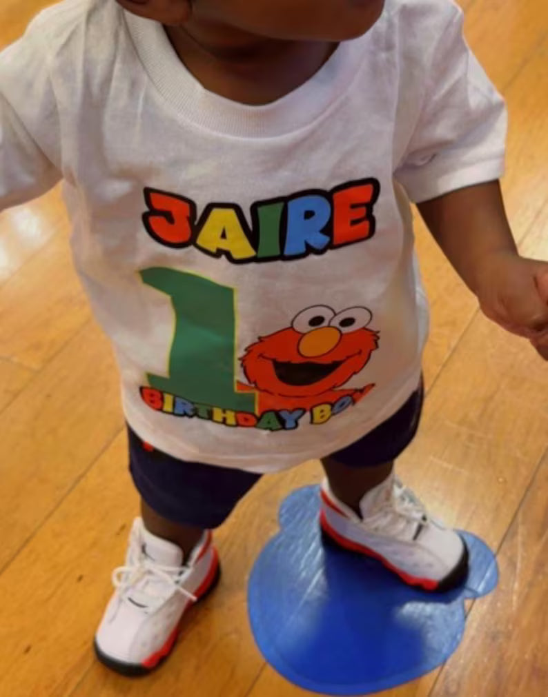 Personalized Elmo Birthday Shirt