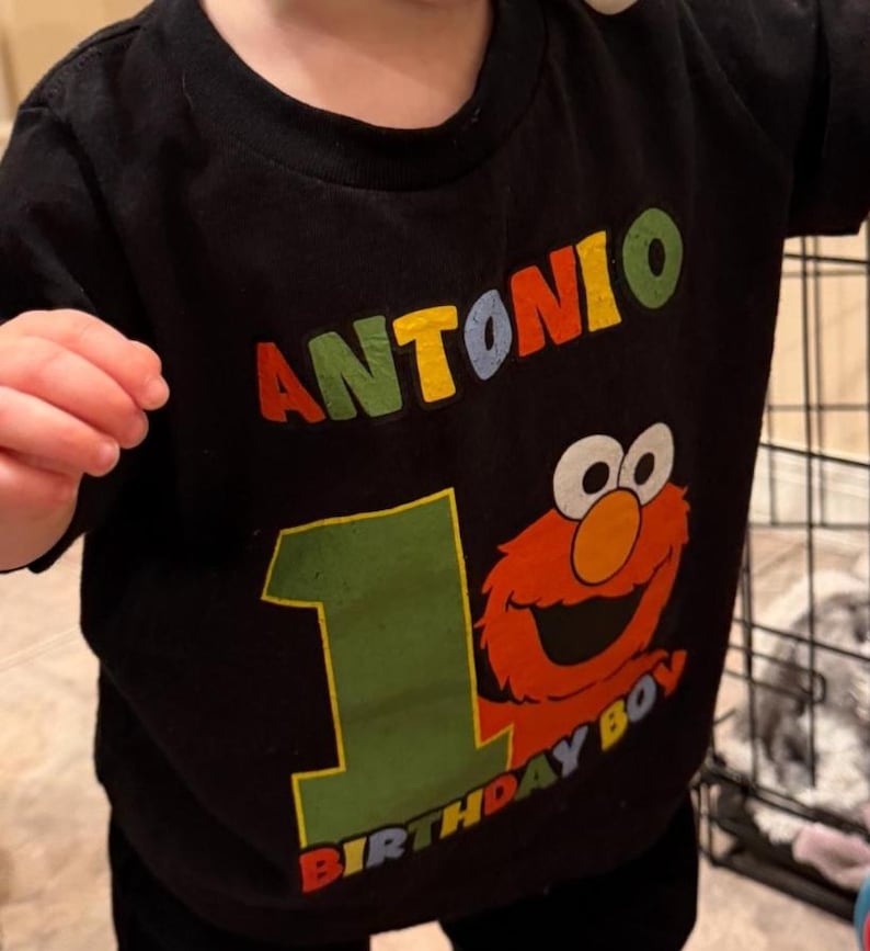 Personalized Elmo Birthday Shirt