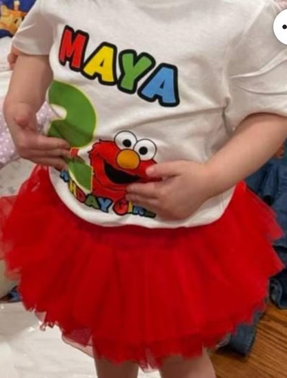 Personalized Elmo Birthday Shirt