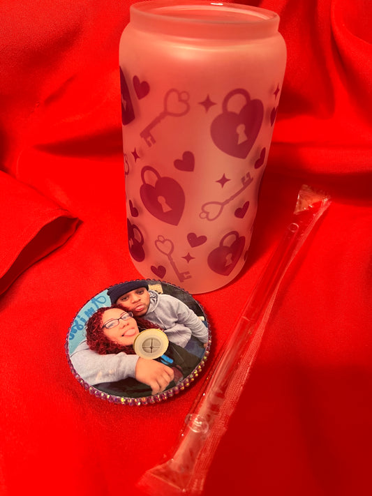Couples 16oz Cup with Photo Lid